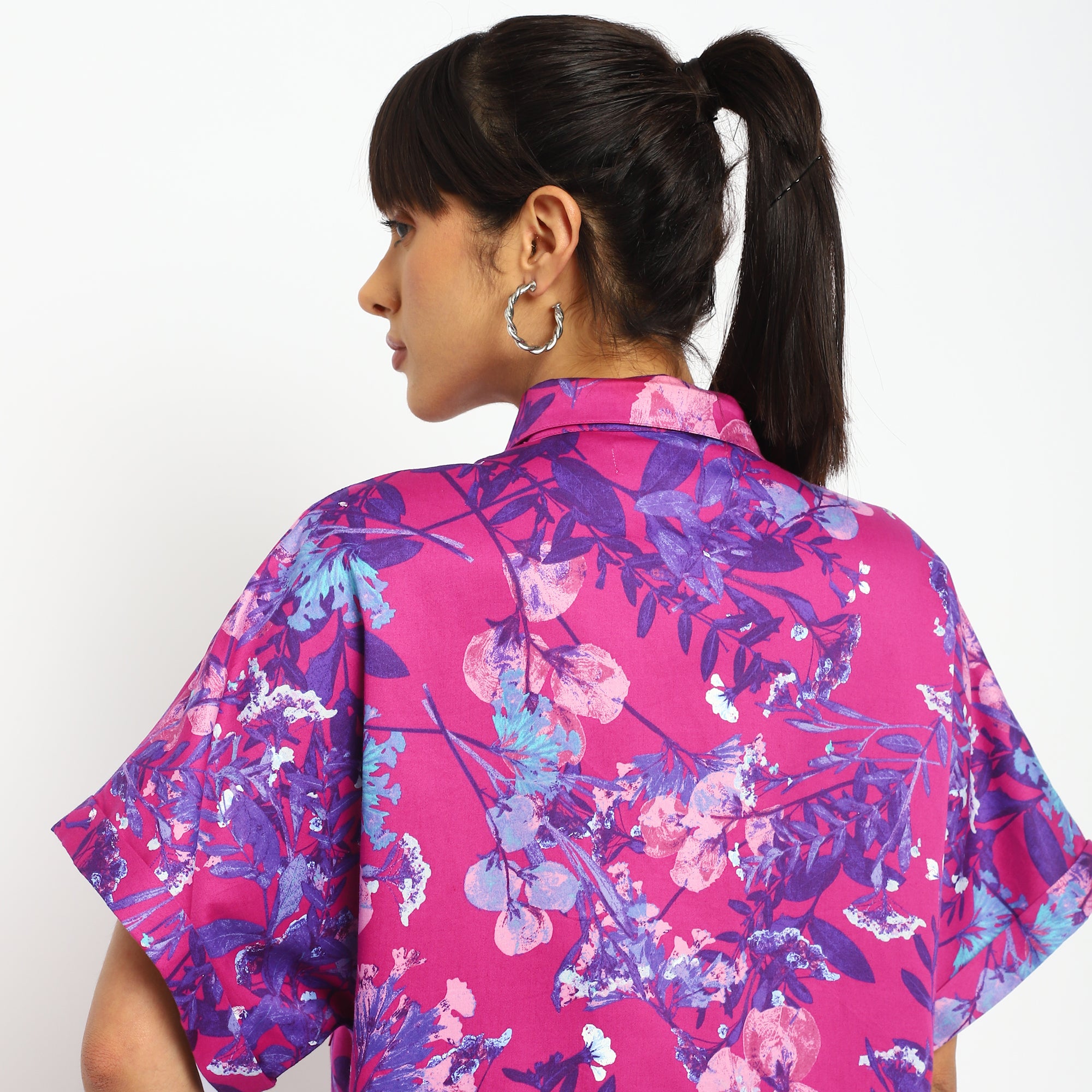 Floral Co-ord Set Oversized Shirt & Shorts